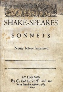 Shake-speares Sonnets Title Page